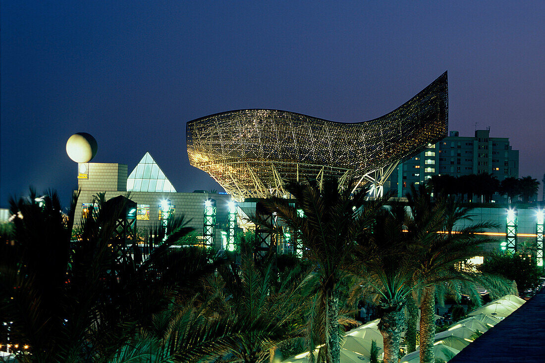 Olympisches Dorf, Fisch von, O. Gehry, Barcelona Katalonien, Spanien