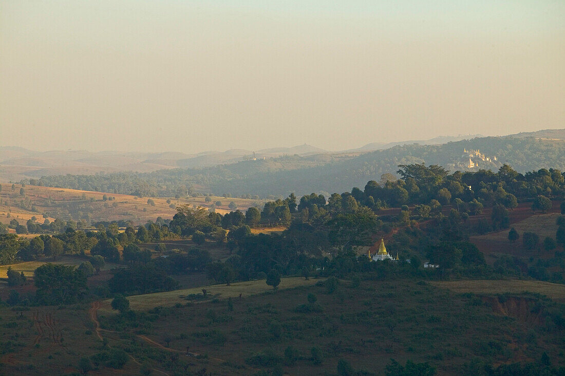 Landscape around Pindaya, Burma, Landschaft bei Pindaya