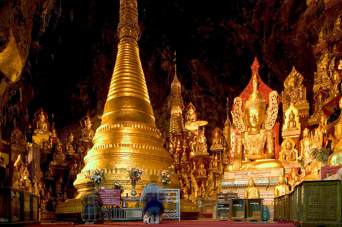 Pindaya Cave, 8000 Buddha statues, Hoehlen von Pindaya, 8000 Buddha-Figuren