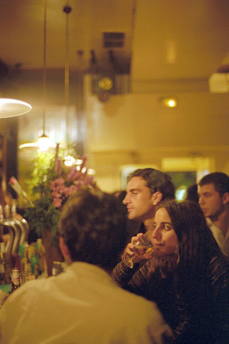 People at a Tapas bar, Madrid, Spain, Europe