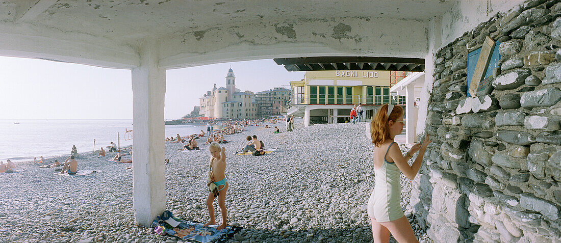 Beach life, Camogli, Liguria, Italy