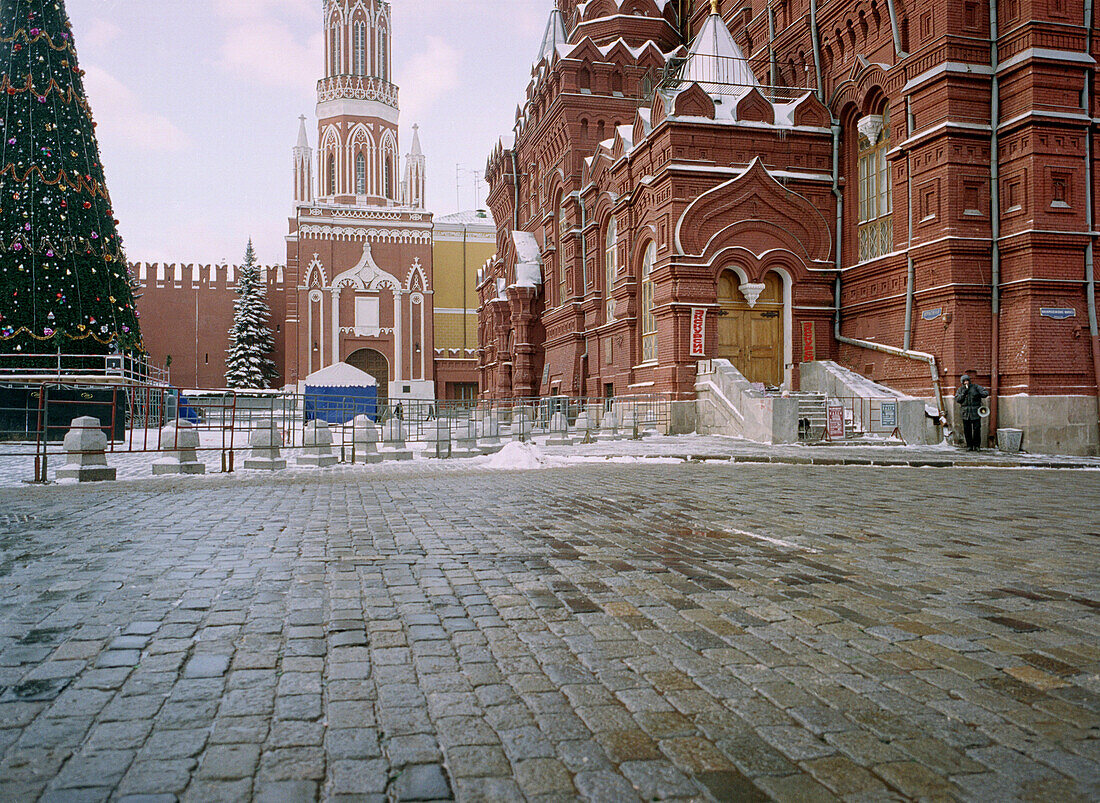 Red Square with christmas tree, Moscow, Russia