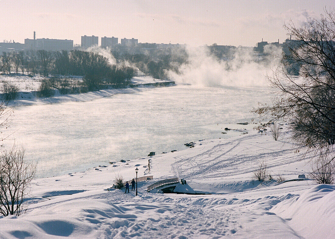 River Moskva at Kolomenskoye, Moscow Russia