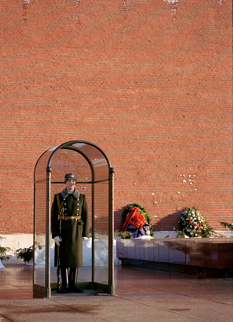 Guard at the Tomb of the Unknown Soldier, Alexander Square, Moscow, Russia