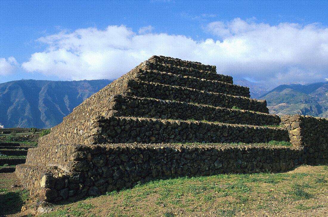 Ethnografischer Park, Thor Heyerdal, Pyramiden von Güimar, Teneriffa, Kanarische Inseln, Spanien, Europa