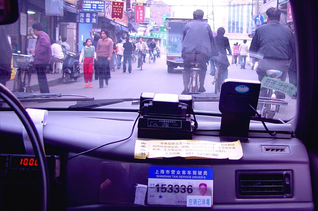 Going by taxi, Shanghai China