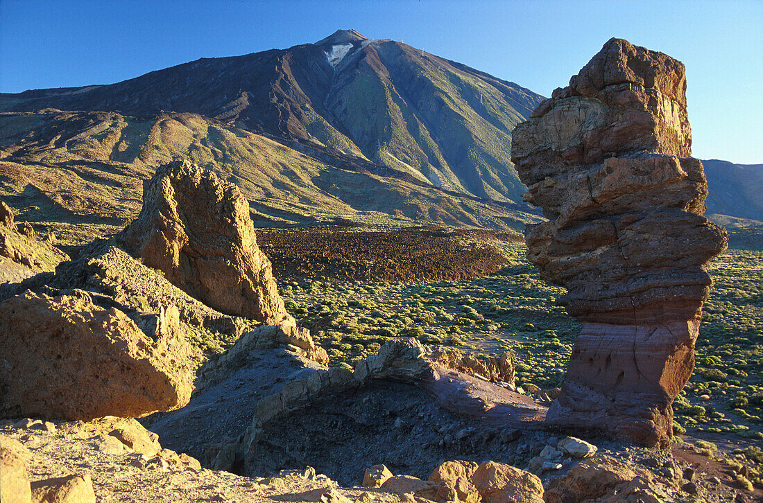 Vulcano, Pico del Teide 3718m with Royue Cinchado, Tenerife, Canary Islands, Spain