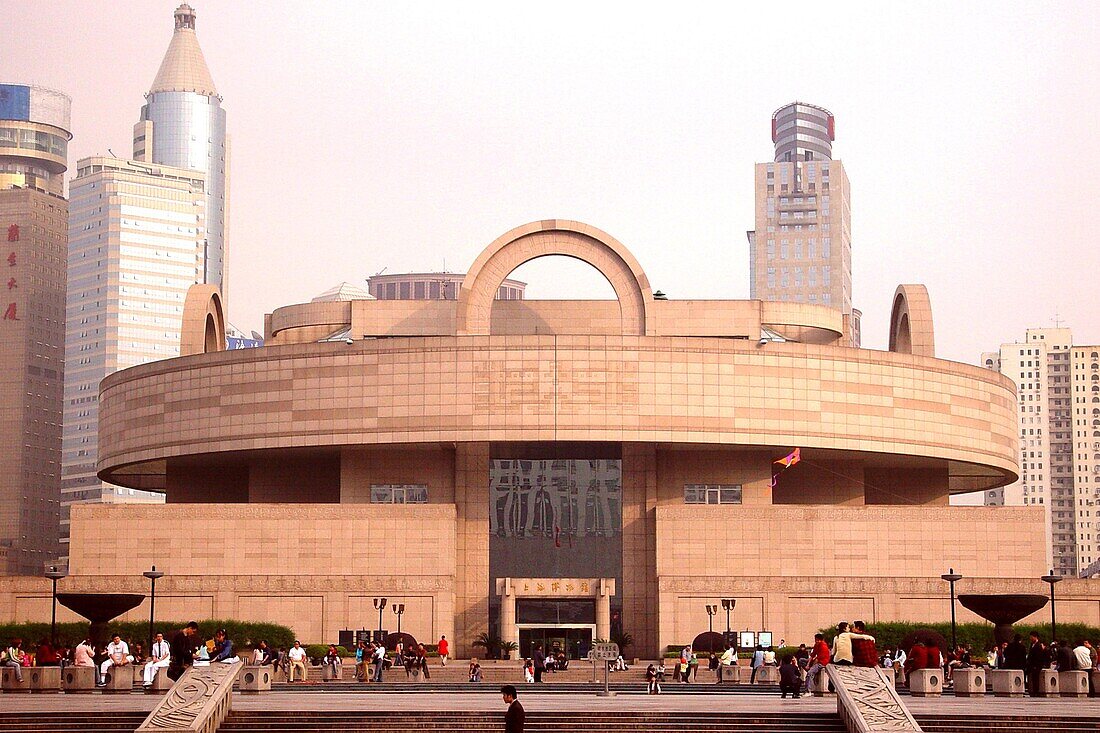 Shanghai museum, a museum of ancient Chinese art on People's Square, Huangpu District, Shanghai, China
