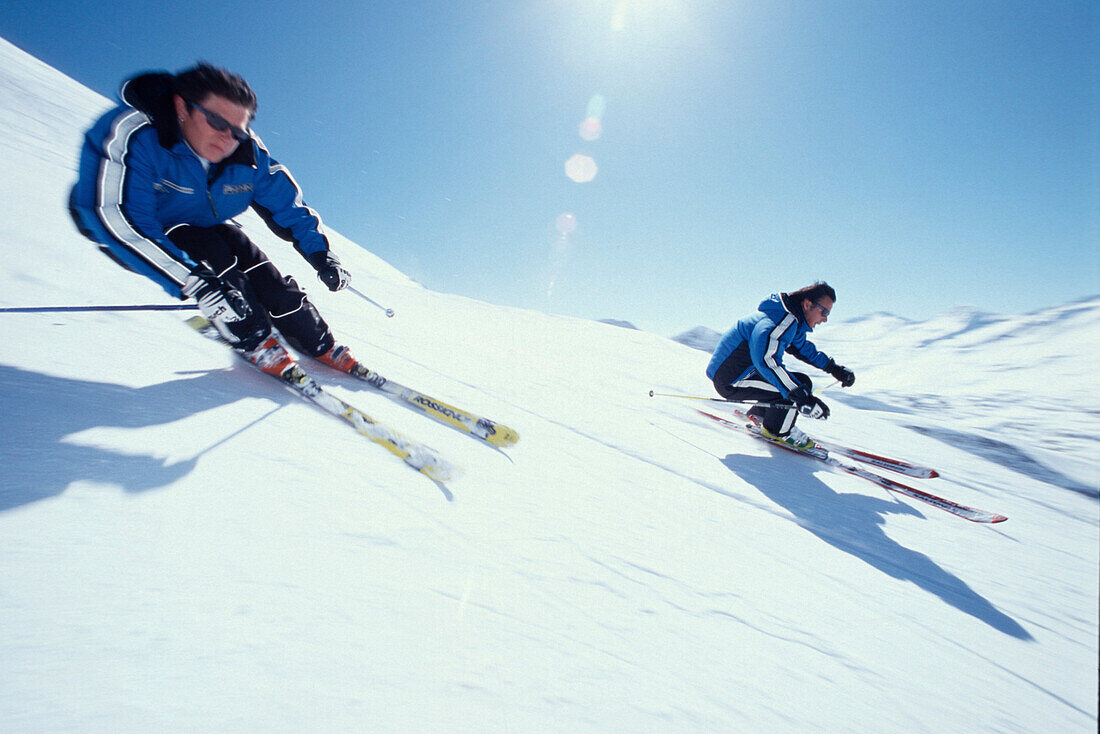 Carving, Skitest, Obergurgl, Ötztal, Österreich