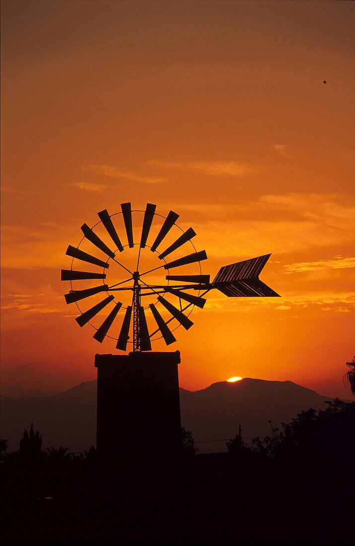 Windmühle bei Casa Blanca, Mallorca, Balearen, Spanien