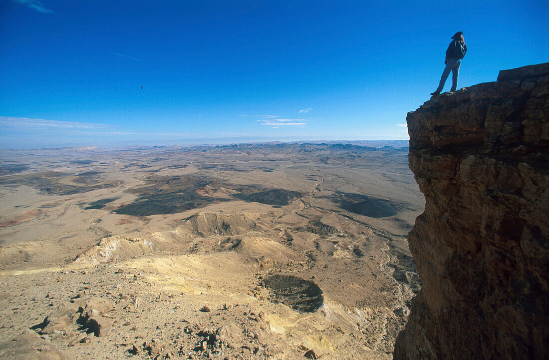 Blick in den Ramonkrater, Mizpe, Ramon Negev, Israel