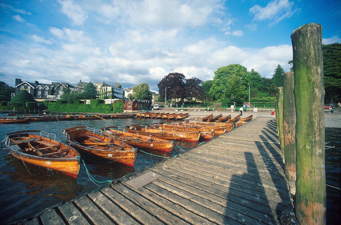 Bootsanleger, Bowness, Lake District, Cumbria England, United Kingdom