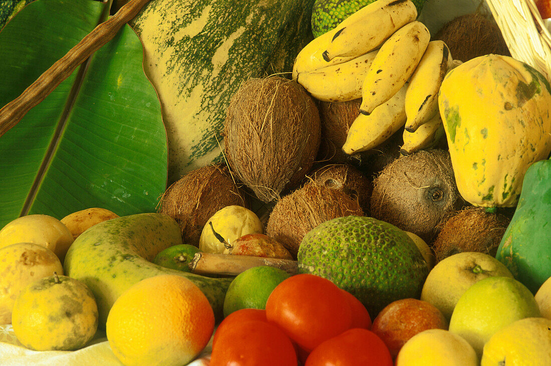 Tropische Früchte, Mahé, Seychellen Indischer Ozean