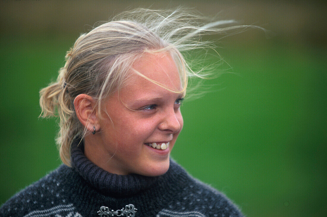 Reiterin Luisa bei Glaumbaer, Norden Island