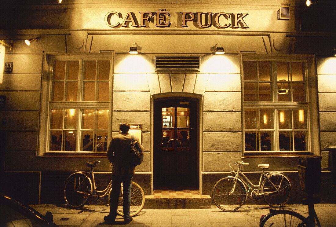 Cafe Puck in Schwabing, Muenchen, Bavaria, Germany
