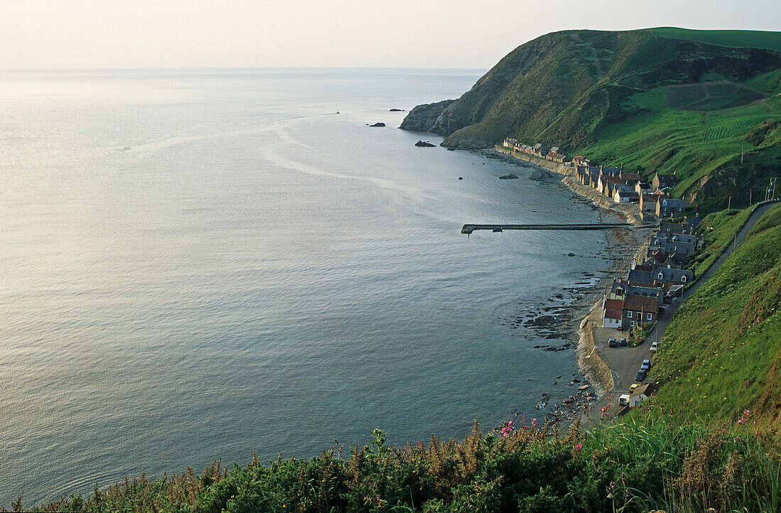 Crovie village in Aberdeenshire, Scotland, UK