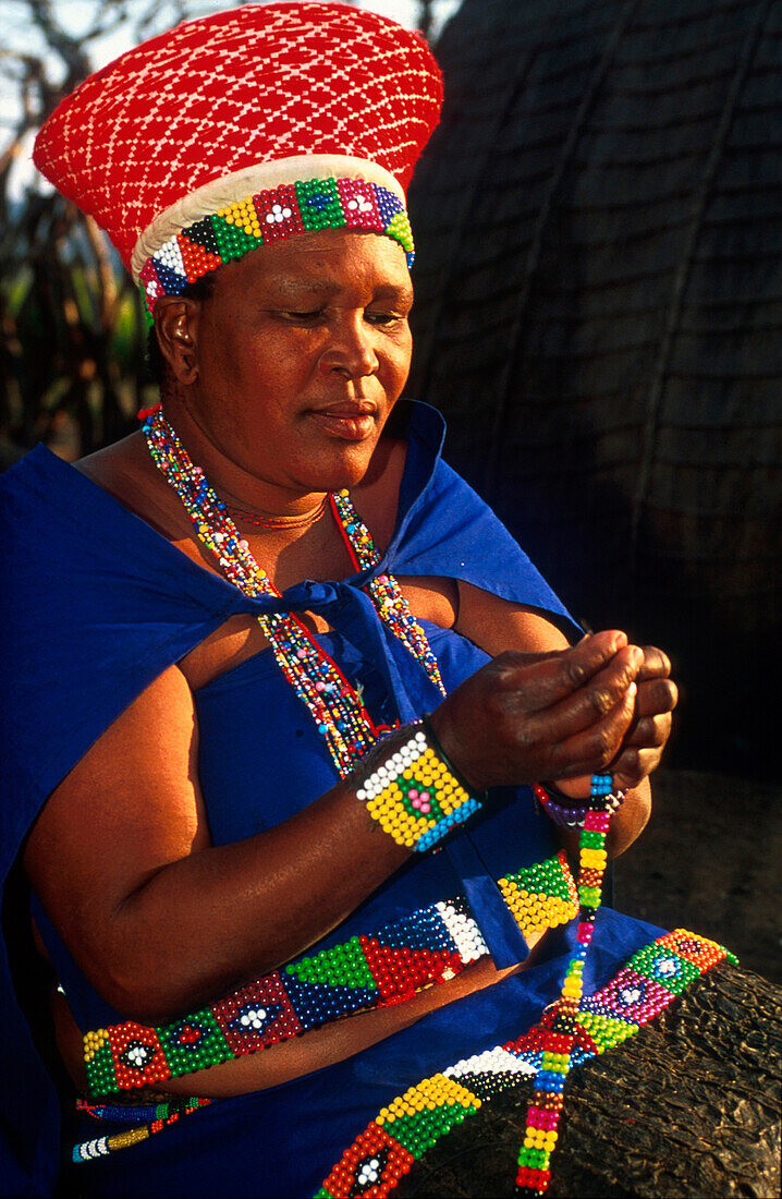 Zulu Frau, Suedafrika