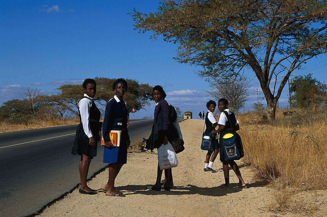 Girls go to school, South Africa-