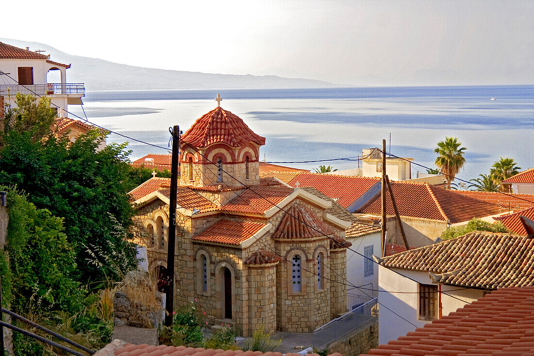 Byzantinische Kirche in Koroni, Peloponnes, Griechenland
