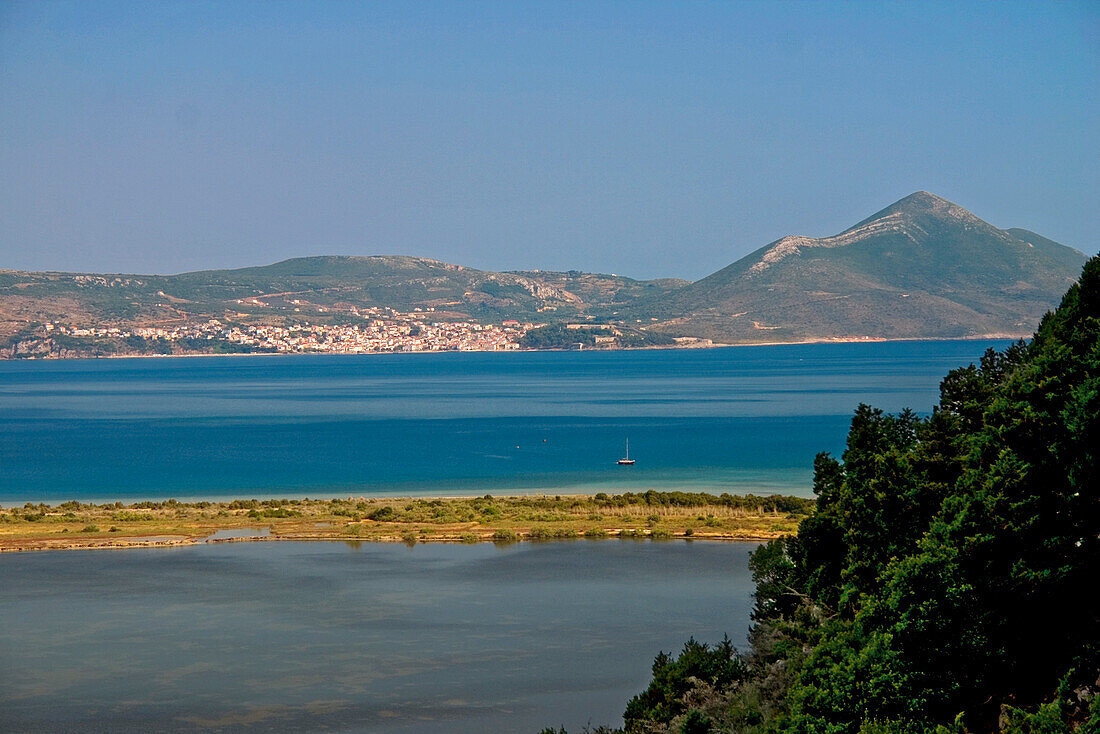 Bucht von Pylos, Gialowa Lagune, Peloponnes, Griechenland