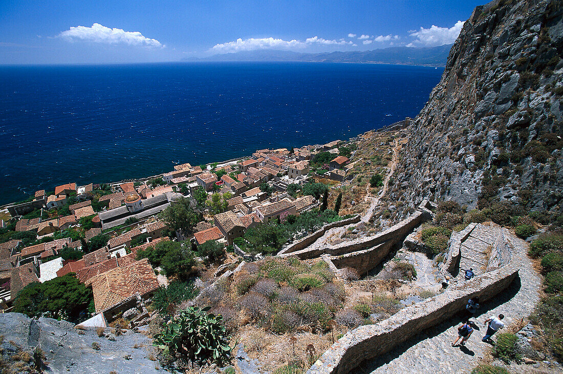 Ocean view from Monemvasia, Peloponnese, Greece