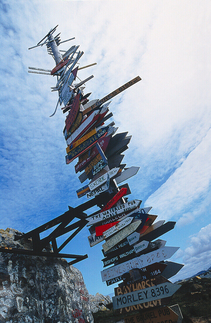 Signpost, Port Stanley Falklands