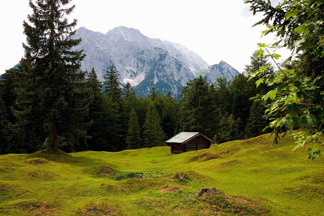 Arnspitze, bei Mittenwald, Werdenfelser Land, Oberbayern, Deutschland