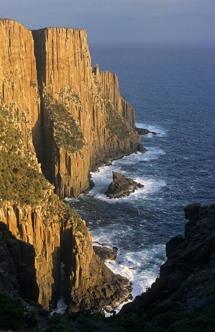 Kap Raoul, Dolomitgestein, Seekliffe, eine von der größten Kliffe in Australien, Cape Raoul, Tasman Meer, Tasmania, Australien