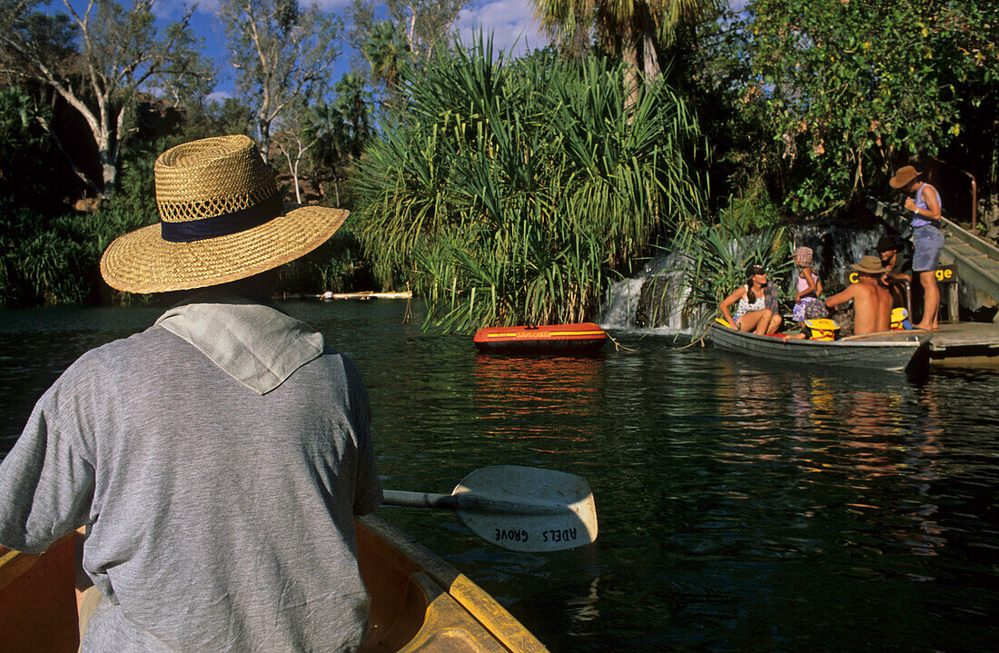 Canoeing in the gorge, Lawn Hill NP, Australien Queensland, Lawn Hill NP canoes, Savannah Gulf Country Kanufahrt im Lawn Hill Schlucht, Lawn Hill Gorge