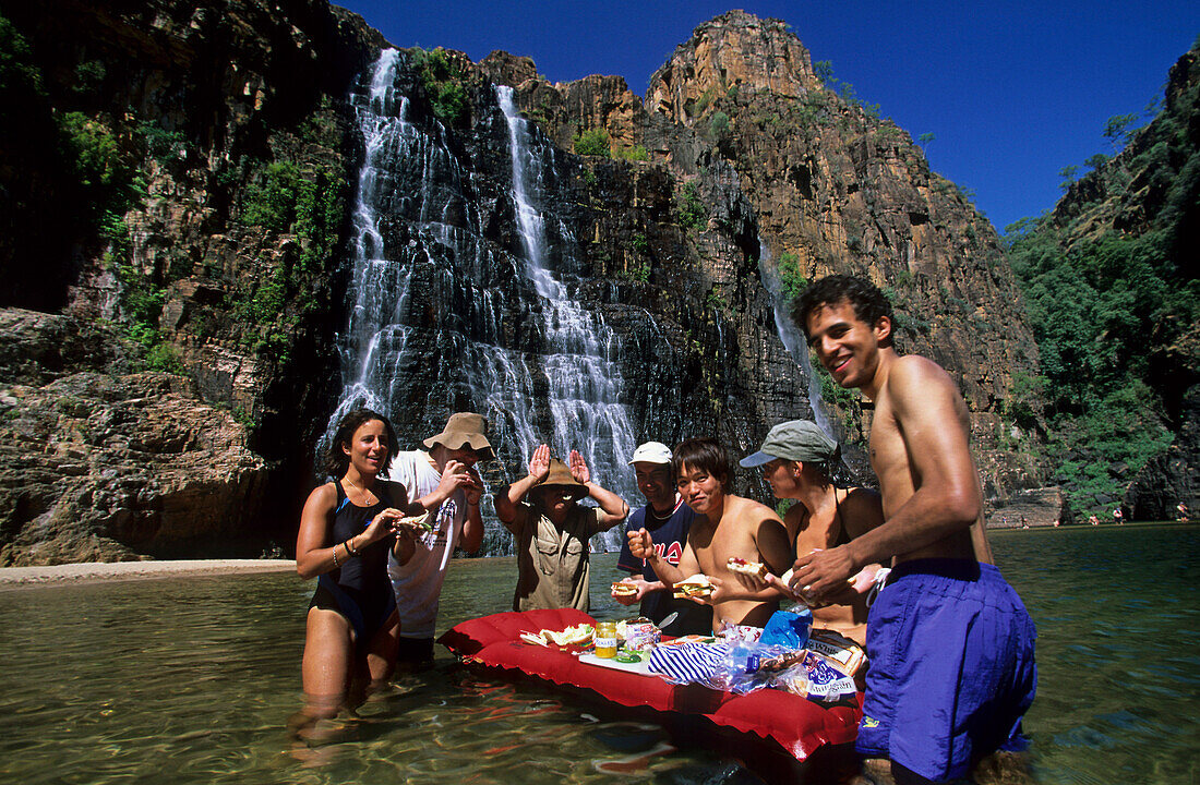 Lunch at Twin Falls Kakadu National Park, Twin Falls Kakadu National Park, Northern Territory, Australia