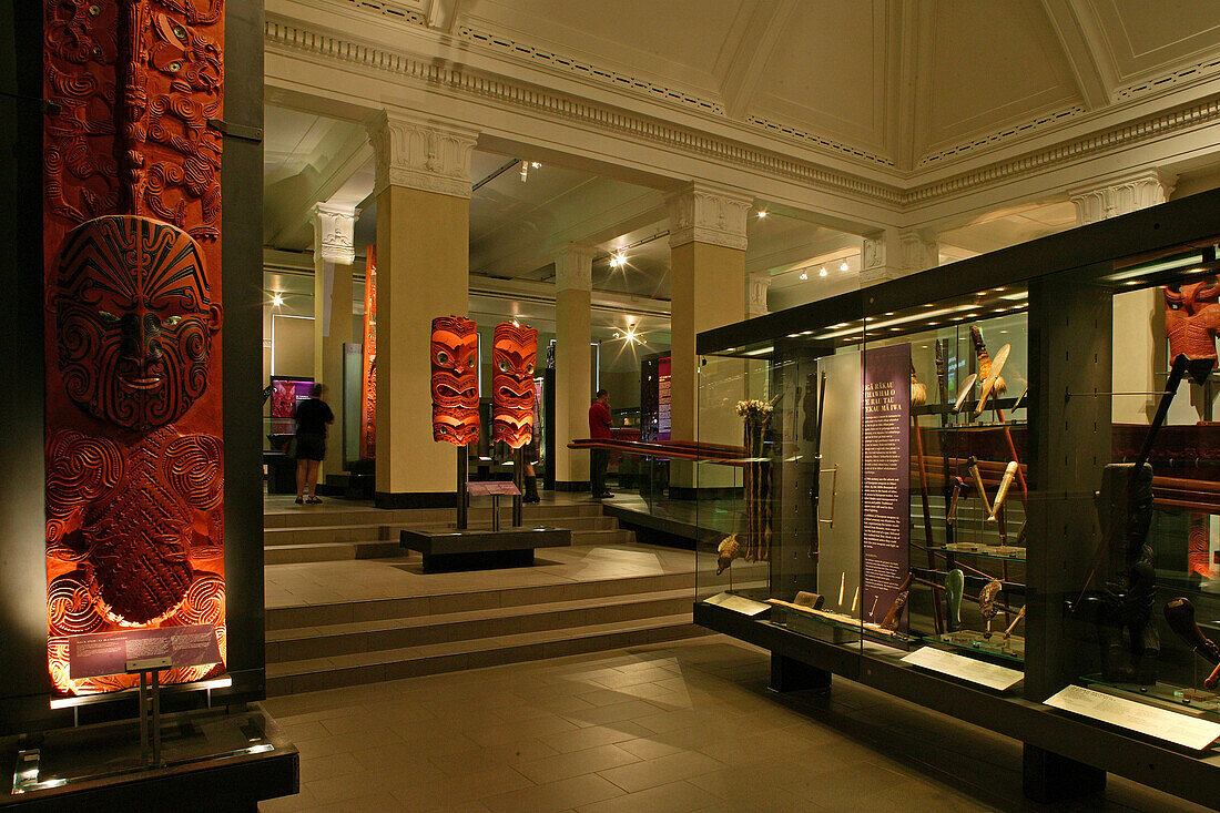 War Memorial Museum, Maori story and culture, Park Auckland Domain, North Island, Auckland, New Zealand