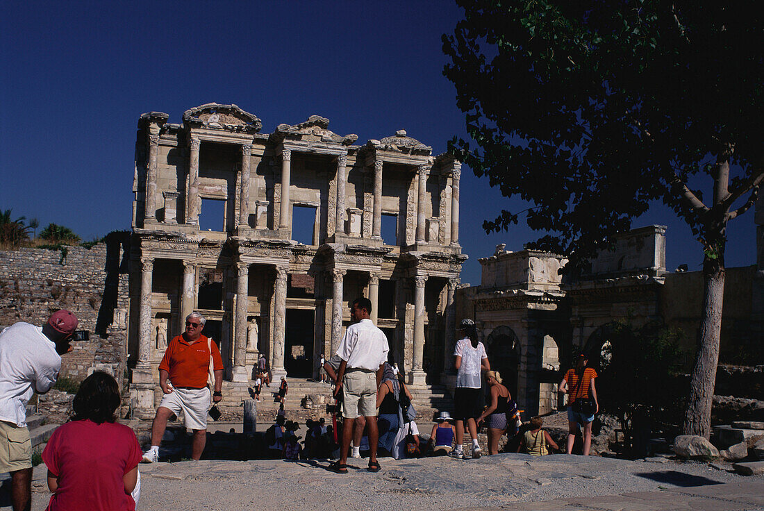 Celsus Bibliothek, Ephesus, Selcuk Aegaeiskueste, Tuerkei
