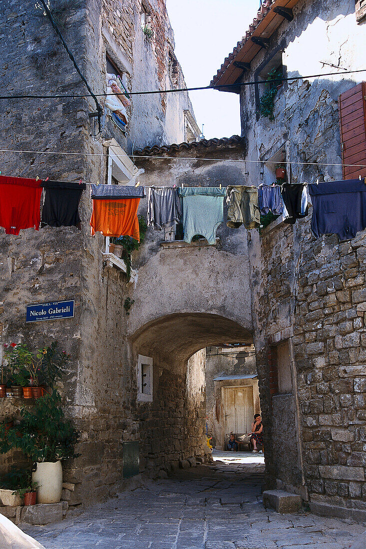 Alleys in Buje, Istria Croatia