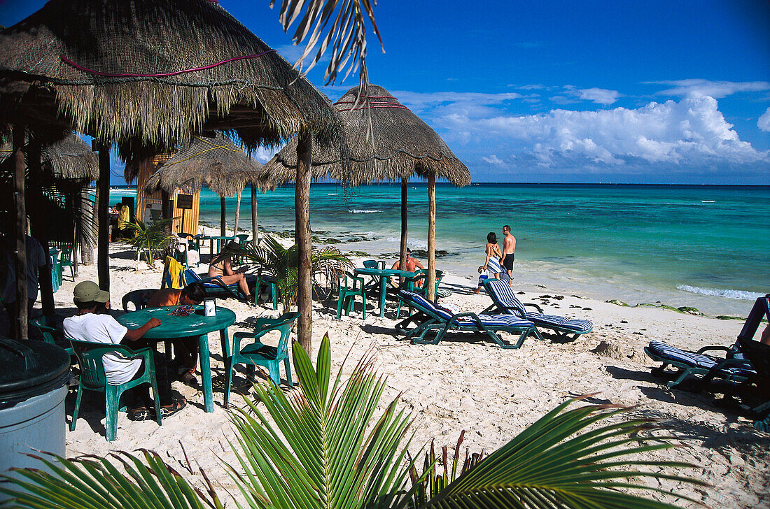 Beach in Playa del Carmen, Yucatan, Quintana Roo Mexico