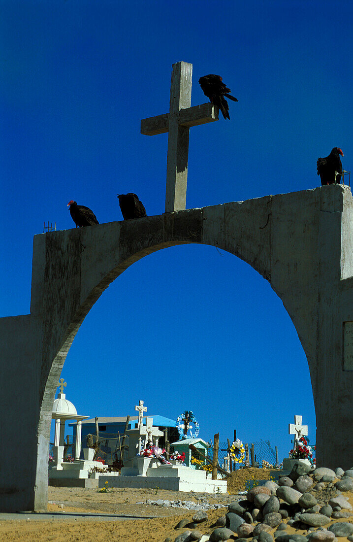 Eingang zum Friedhof, Mexico