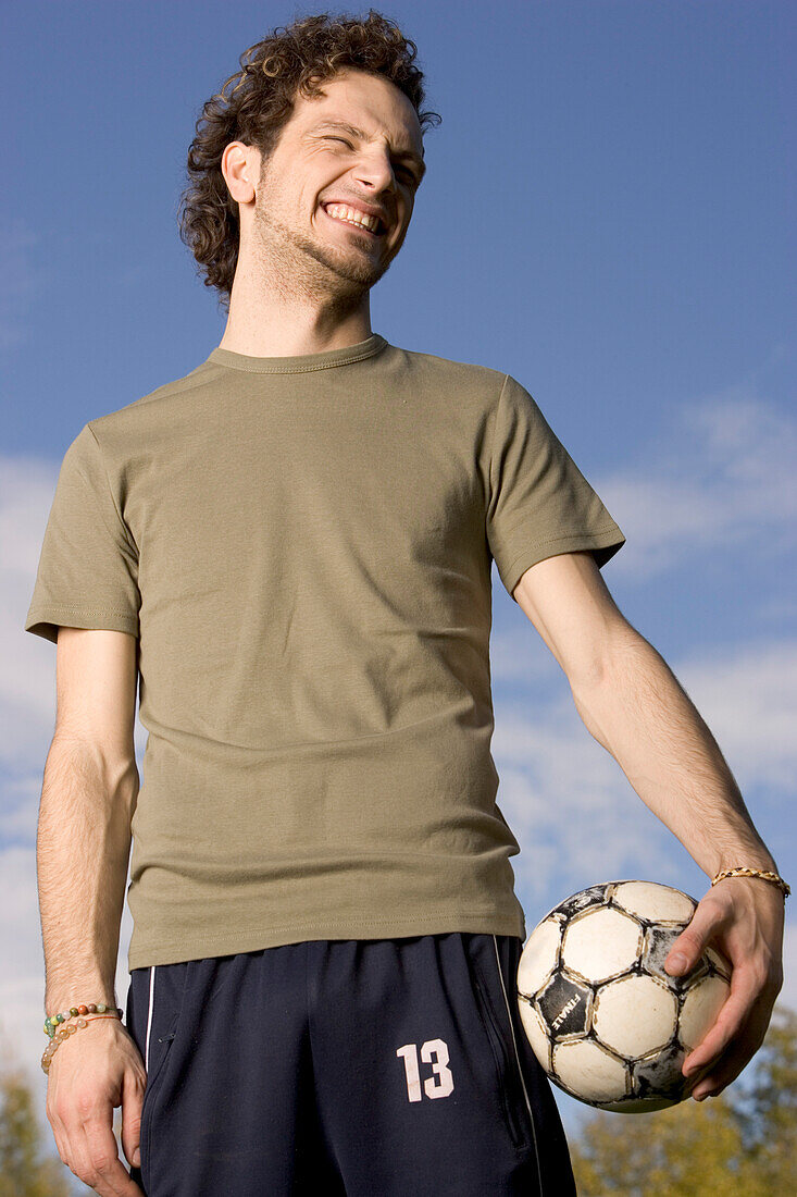 Portrait eines jungen Fußballspielers