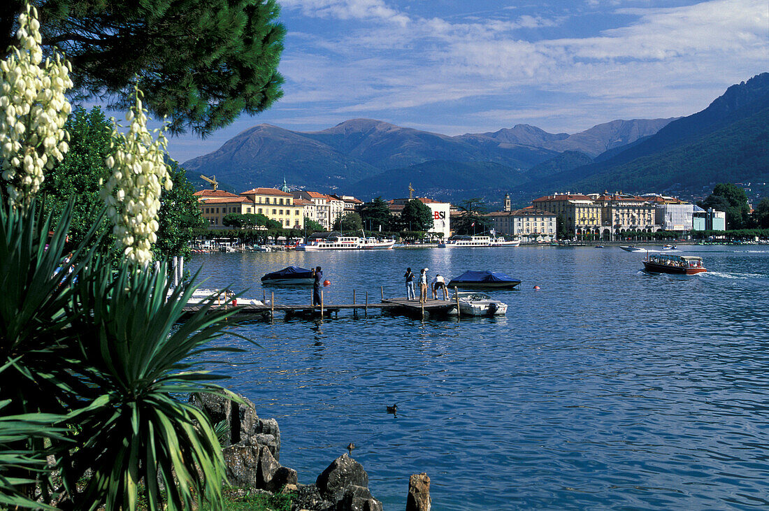 View to Lake Lugano, Lugano, Tessin Switzerland