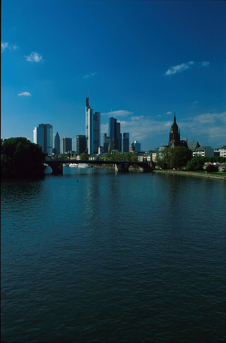Skyline, Bankenviertel, Frankfurt am Main Hessen, Deutschland