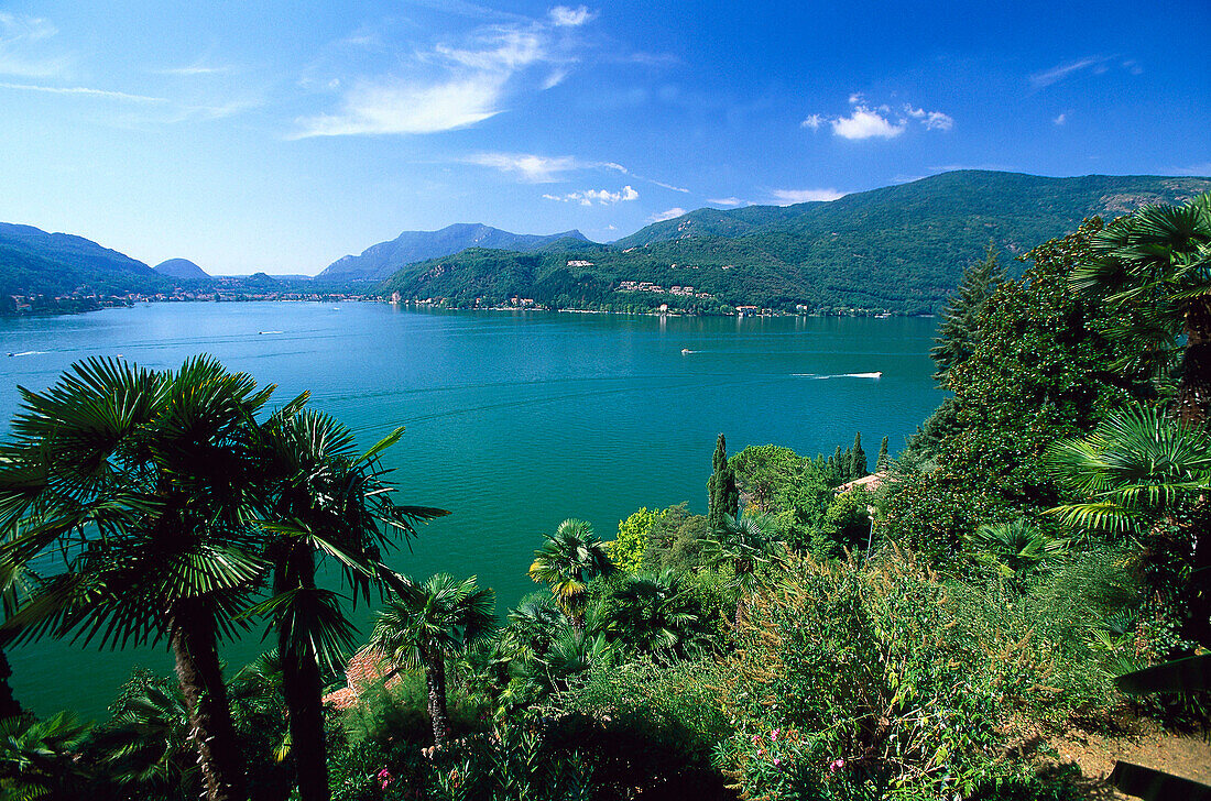 View from Sta. Maria del Sasso, Lago di Lugano Tessin, Switzerland