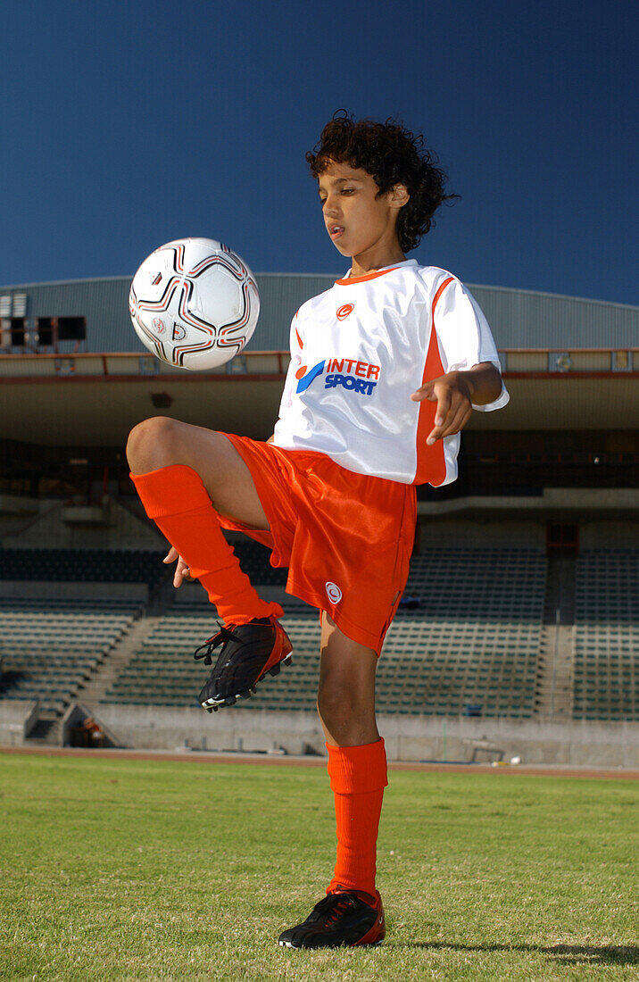 Junger Fussballspieler, Capetown Southafrica