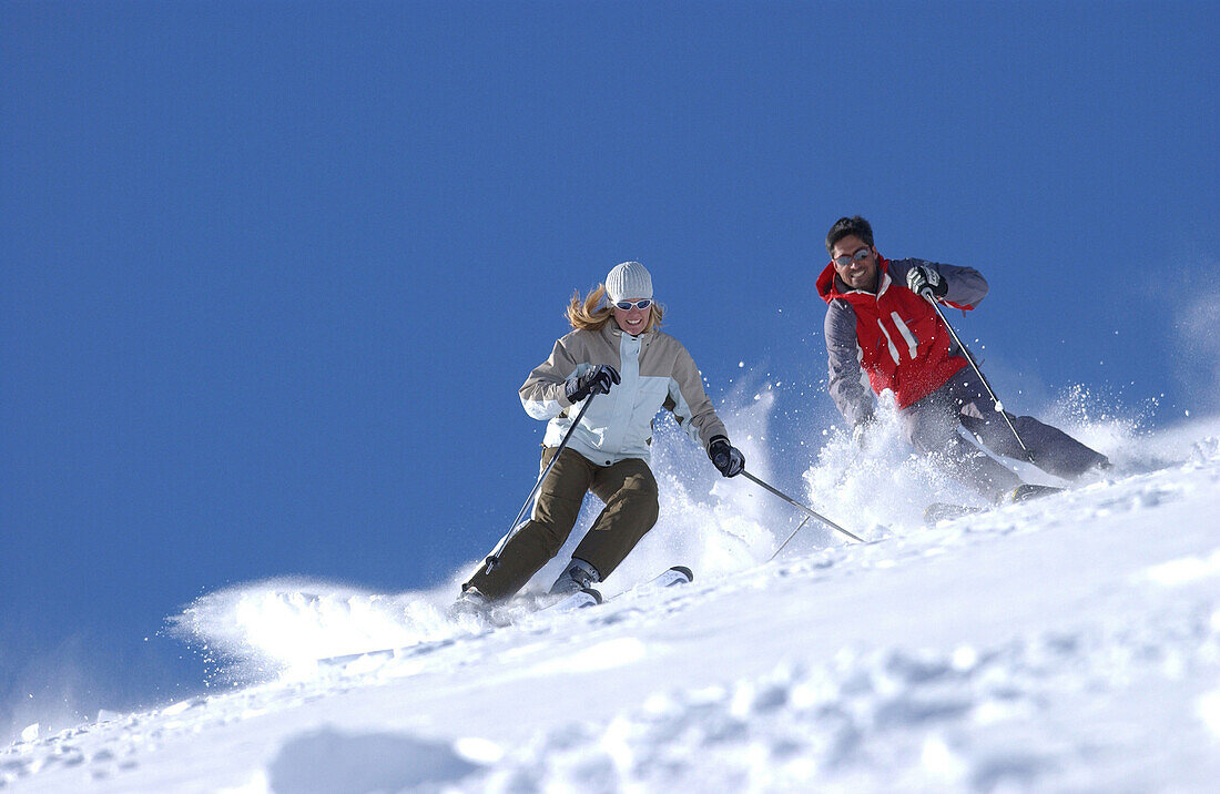 Skifahrer, Lech, Österreich