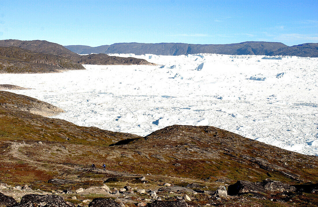 Typical landscape in the sunlight, Ilulissat, Greenland