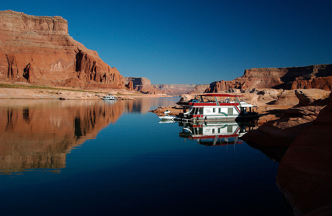 Hausboot, Lake Powell, Arizona, Utah, USA