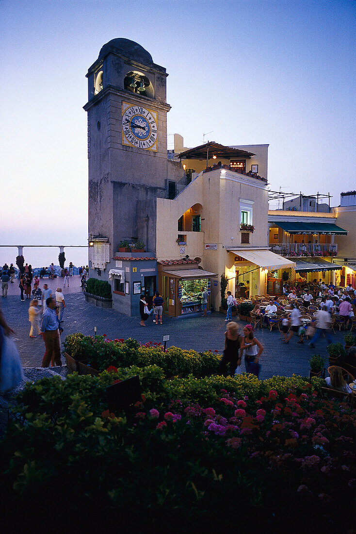 Piazza Umberto I, Capri, Campania Italy