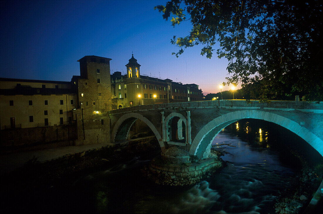 Ponte Fabricio, Tiberinsel, Rom, Italien
