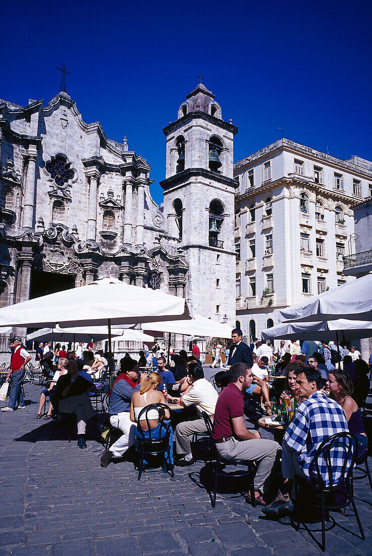 Cafe & Cathedral San Cristobal, Havana Cuba