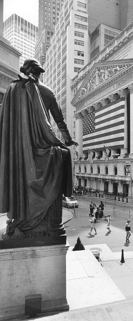 Wallstreet, New York Stock Exchange, Wallstreet, Downtown, Manhattan, New York, USA
