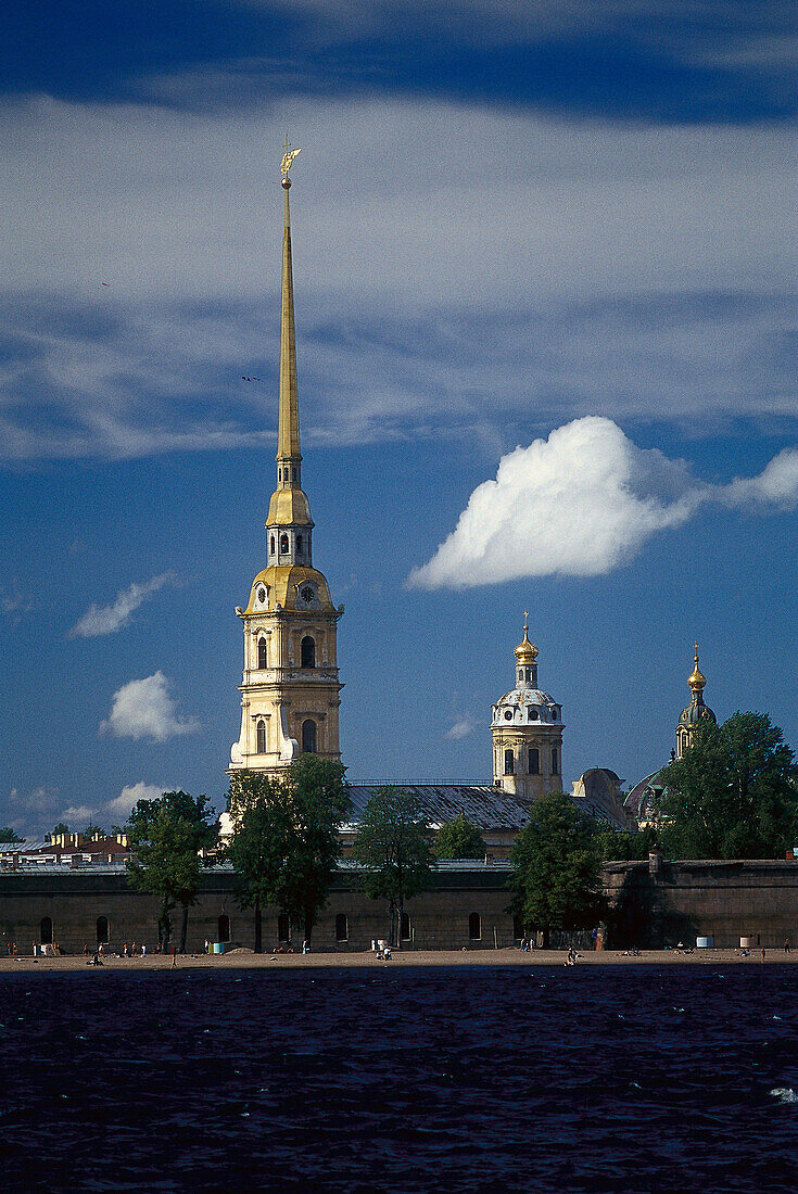 Peter und Paul Kathedrale, Peter-und-Paul-Festung, Architekt Domenico Trezzini, St. Petersburg, Russland