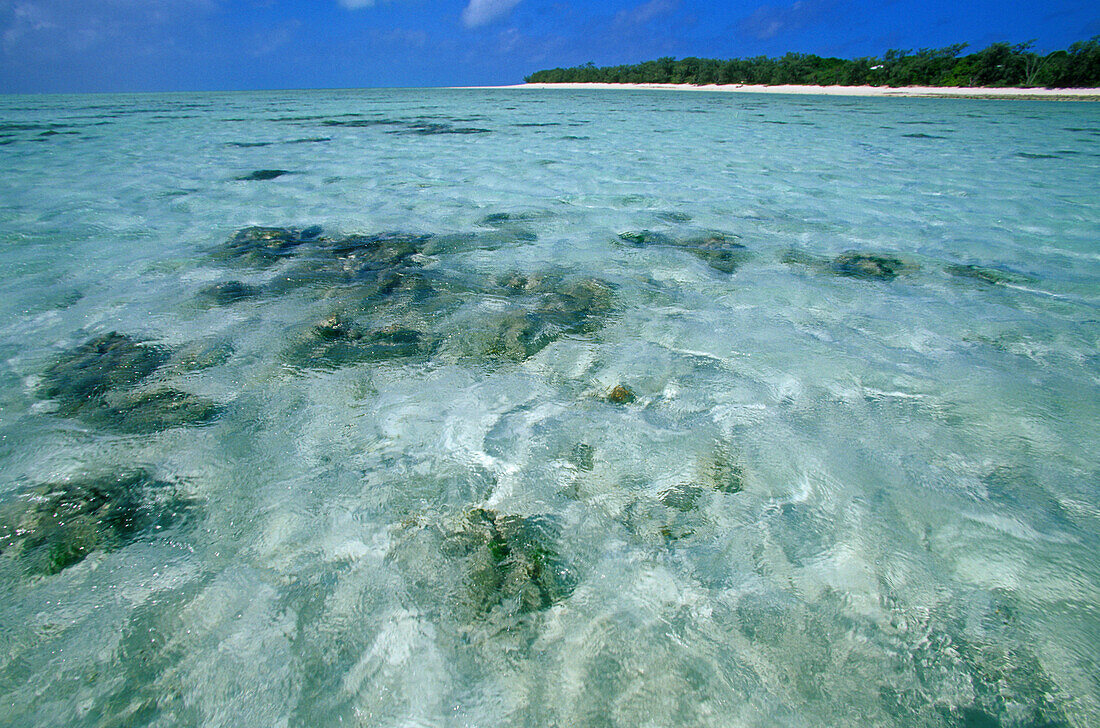 Wasseroberfläche, Heron Island, Great Barrier Reef, Queensland, Australien