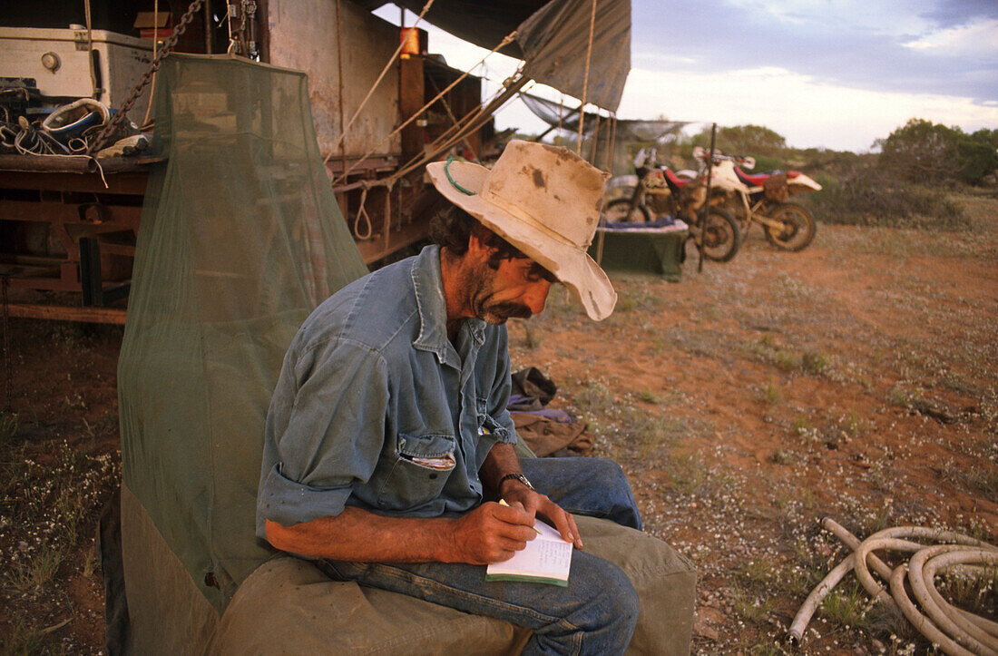 Mustering camp, Australien, South Australia, musterers camp in the outback